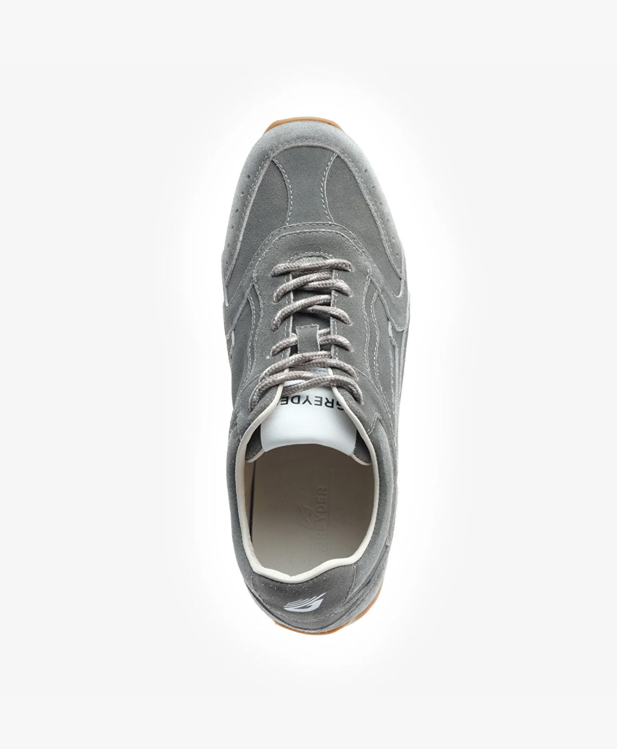 Erkek Koyu Gri Hakiki Deri Sneaker Ayakkabı - 4