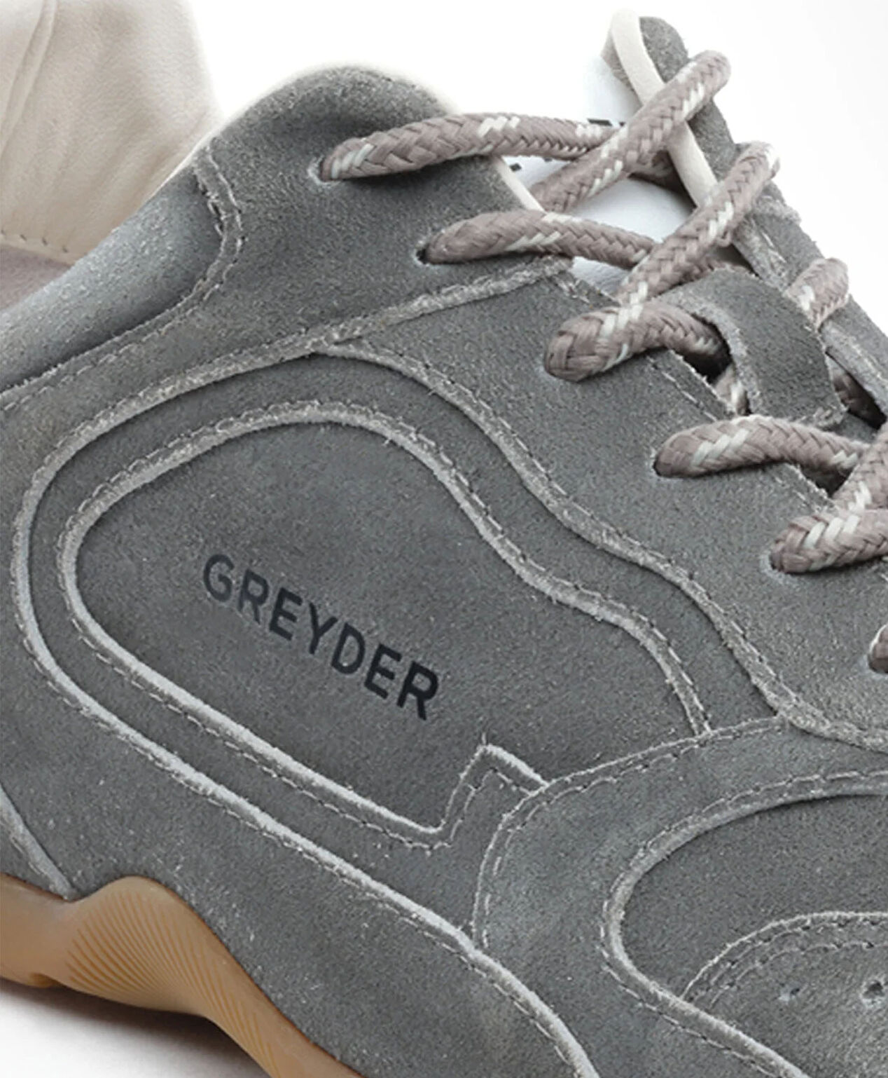Erkek Koyu Gri Hakiki Deri Sneaker Ayakkabı - 5