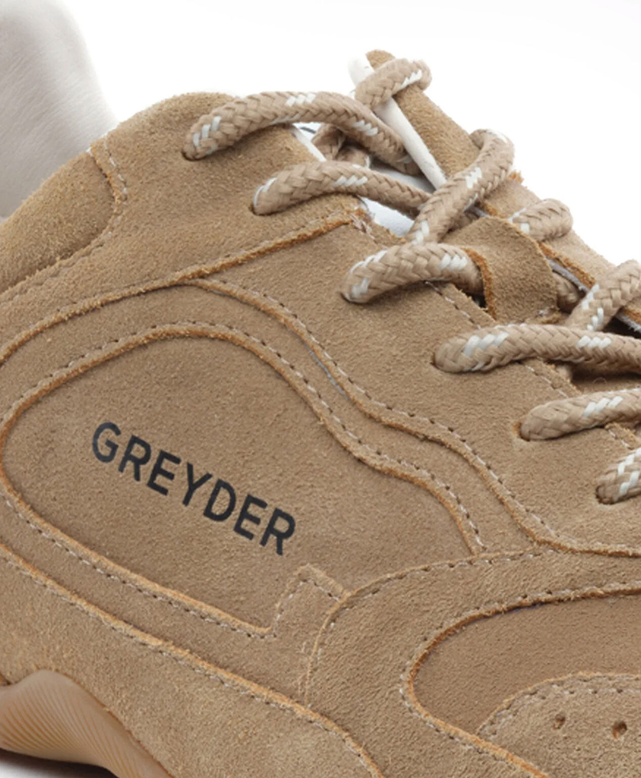 Erkek Ekru Hakiki Deri Sneaker Ayakkabı - 5