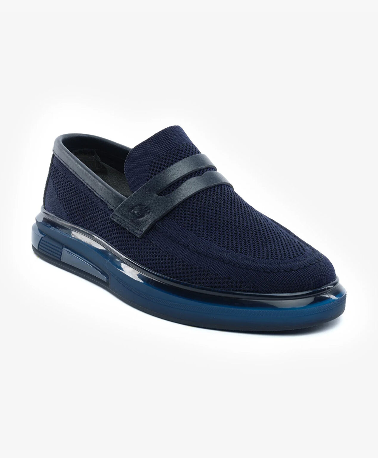 Erkek Lacivert Hakiki Deri Loafer Ayakkabı - 2