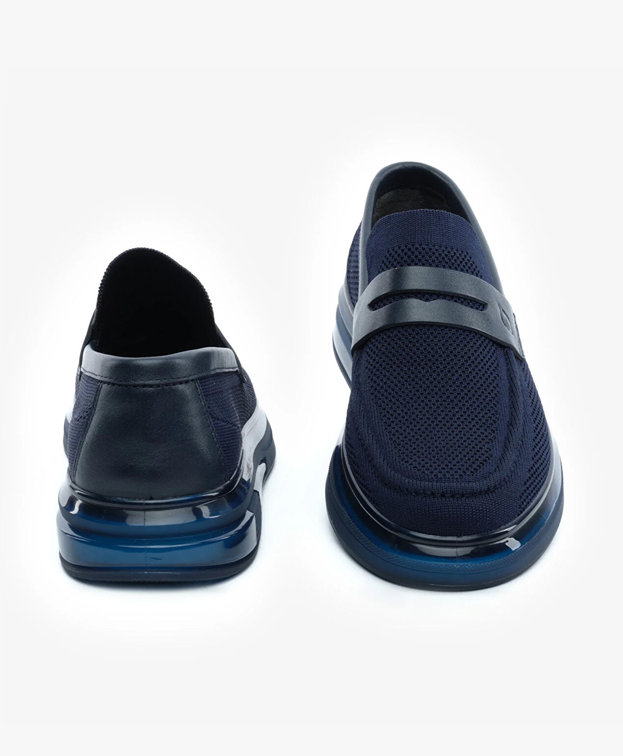 Erkek Lacivert Hakiki Deri Loafer Ayakkabı - 7