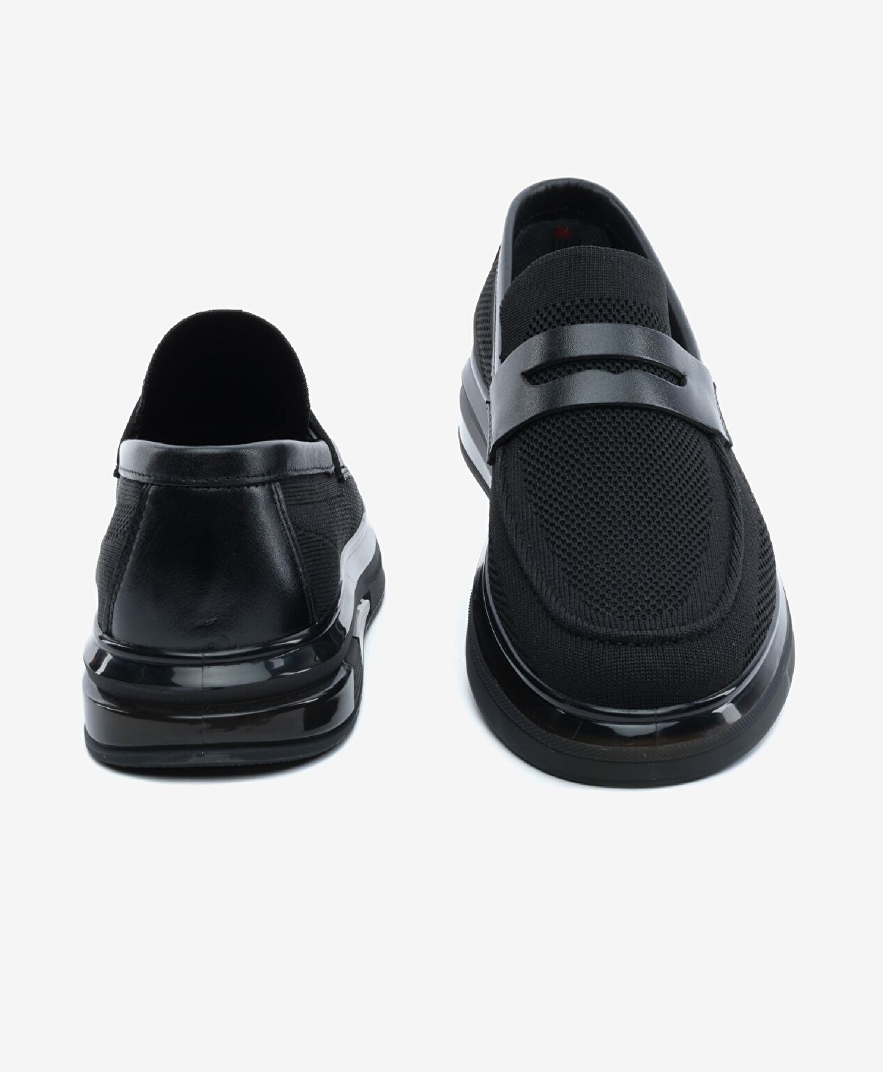 Büyük Beden Erkek Siyah Hakiki Deri Loafer Ayakkabı - 7