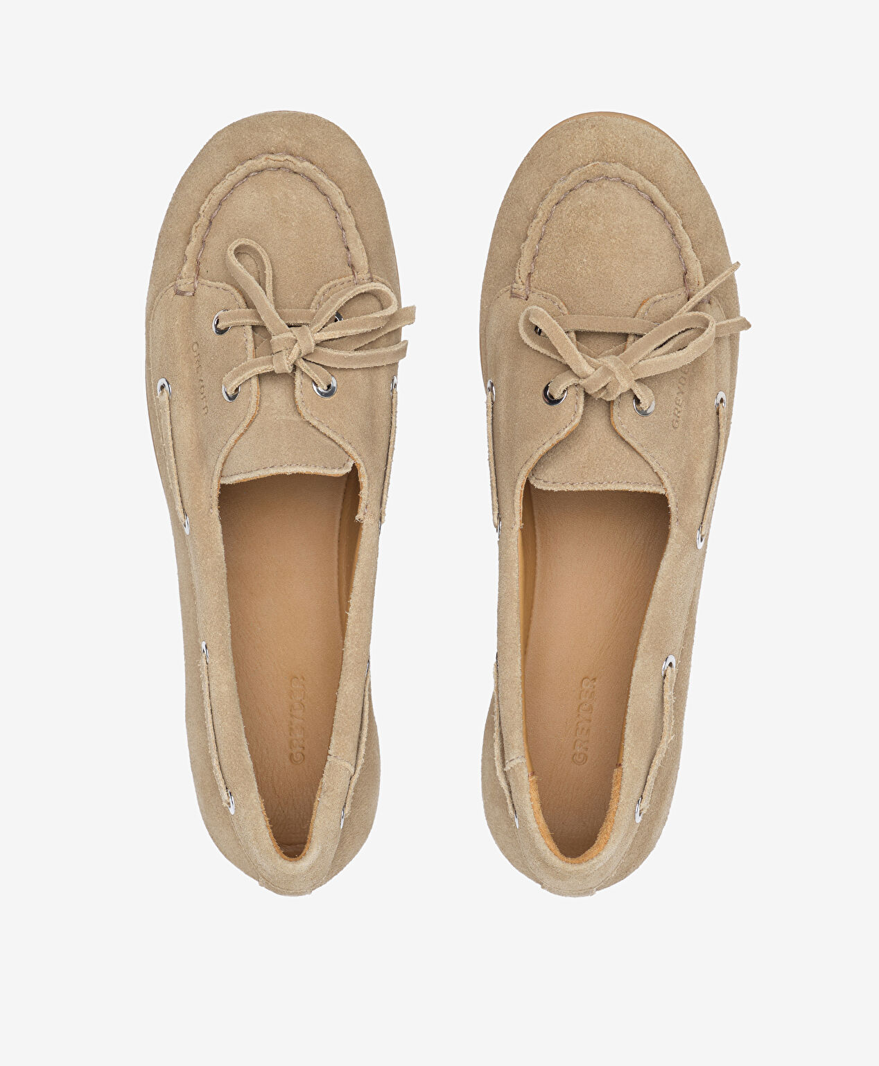 Kadın Ekru Hakiki Deri Loafer Ayakkabı - 5