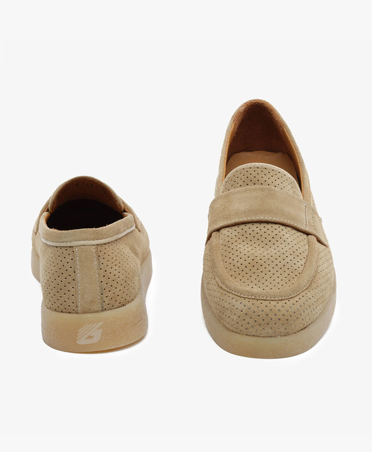 Kadın Bej Hakiki Deri Loafer Ayakkabı - 8