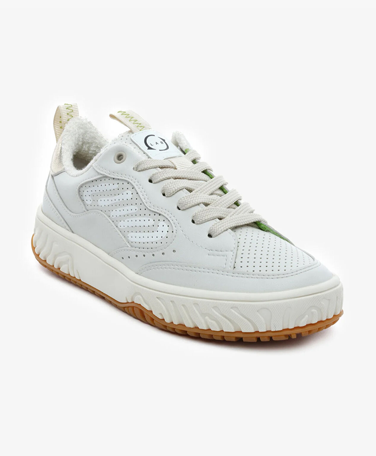 GreyderLab Kadın Kırık Beyaz Sneaker Ayakkabı - 2