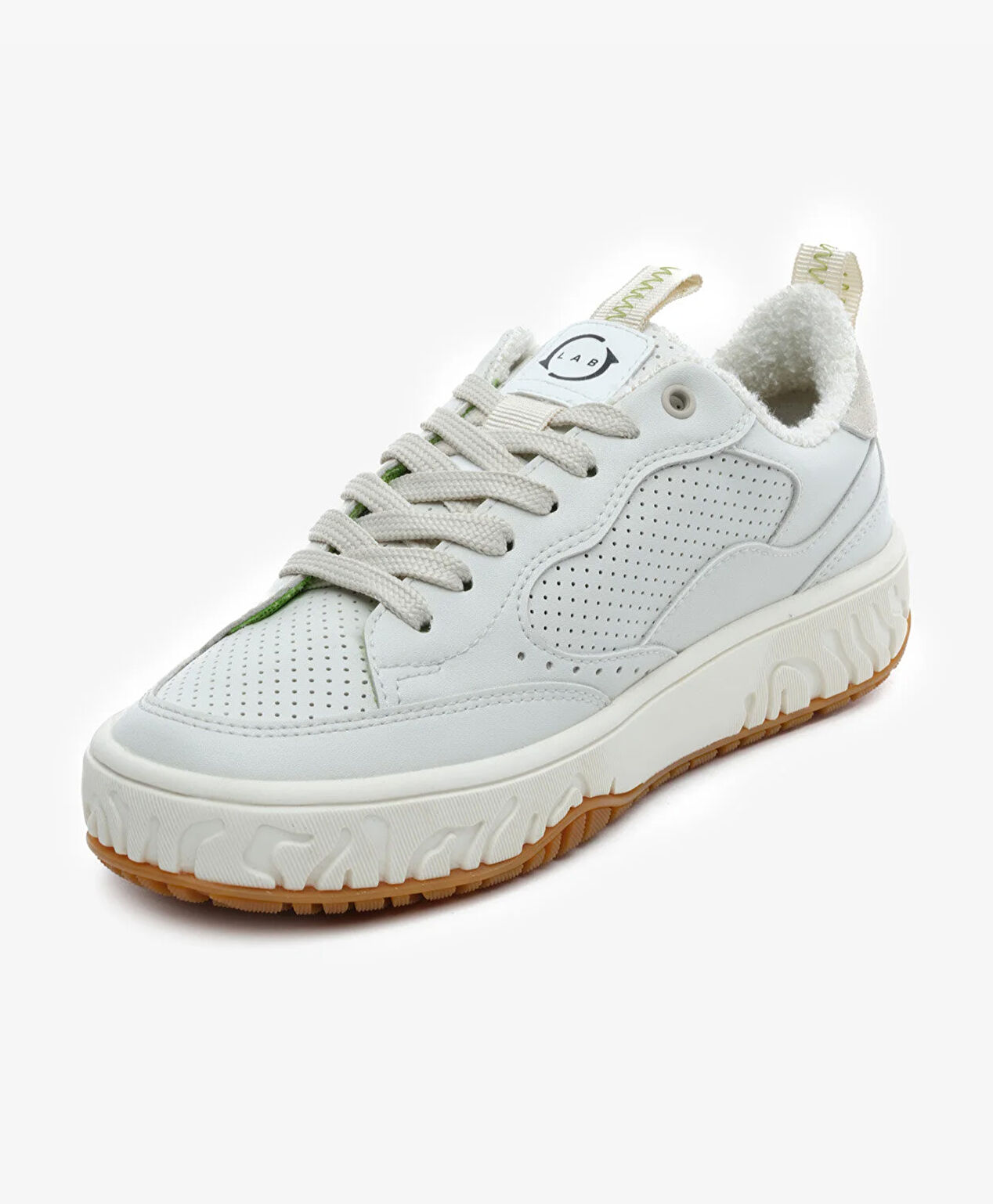 GreyderLab Kadın Kırık Beyaz Sneaker Ayakkabı - 3