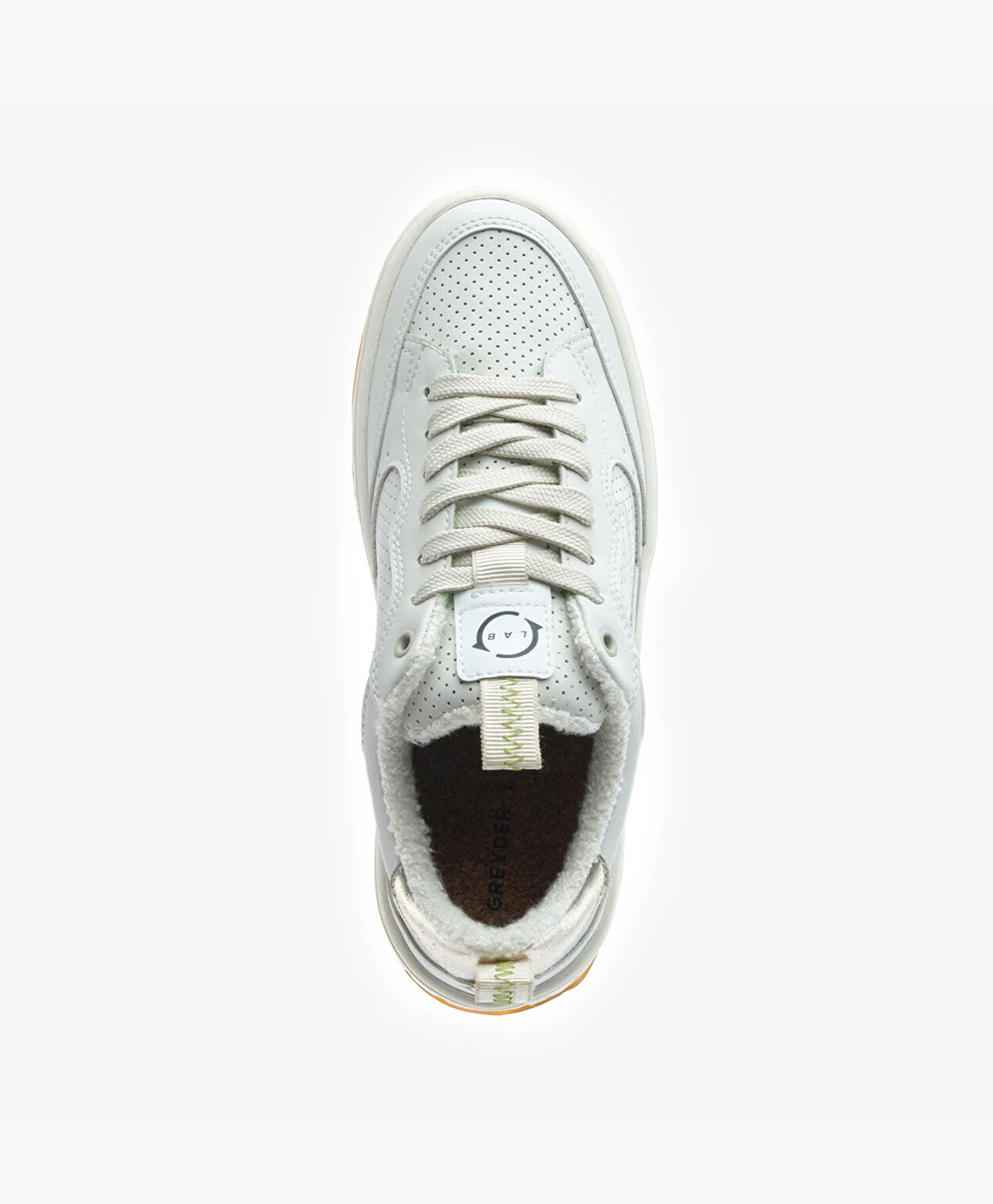 GreyderLab Kadın Kırık Beyaz Sneaker Ayakkabı - 4