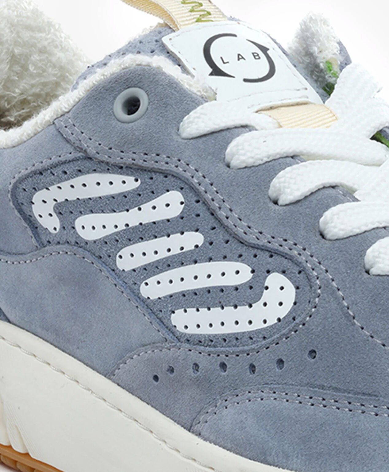 GreyderLab Kadın Beyaz Denim Sneaker Ayakkabı - 5