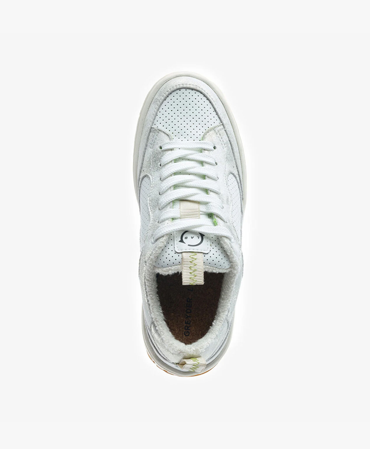 GreyderLab Kadın Beyaz Gümüş Sneaker Ayakkabı - 4