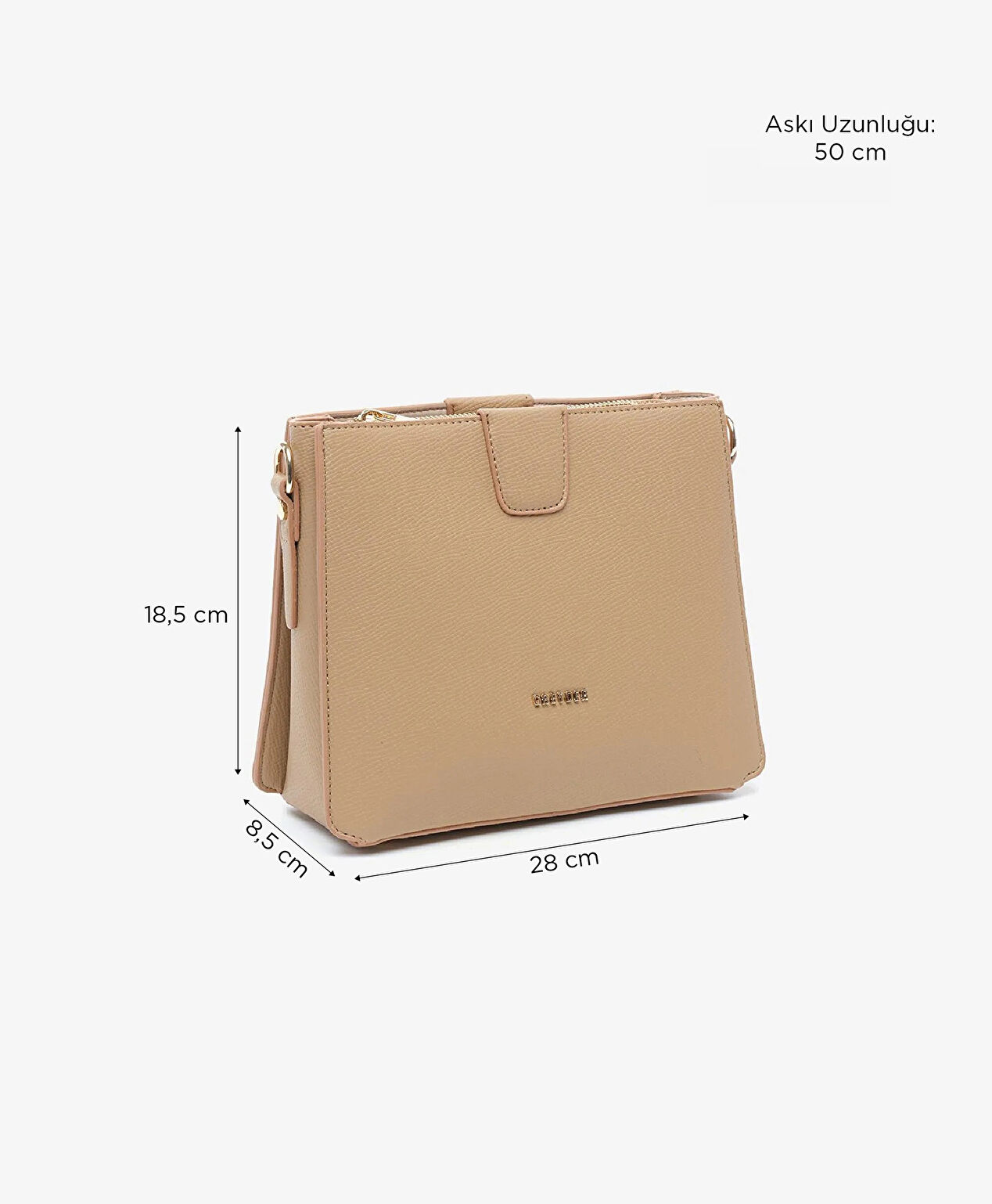 Kadın Deve Tüyü Omuz Çantası - 7