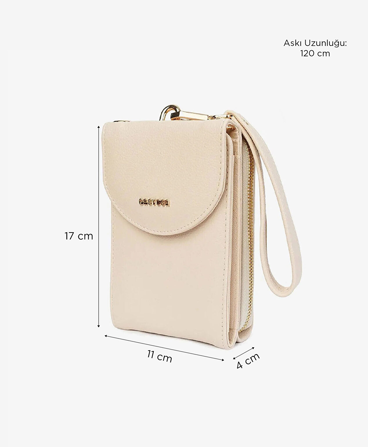 Kadın Ekru Çapraz Çanta - 2
