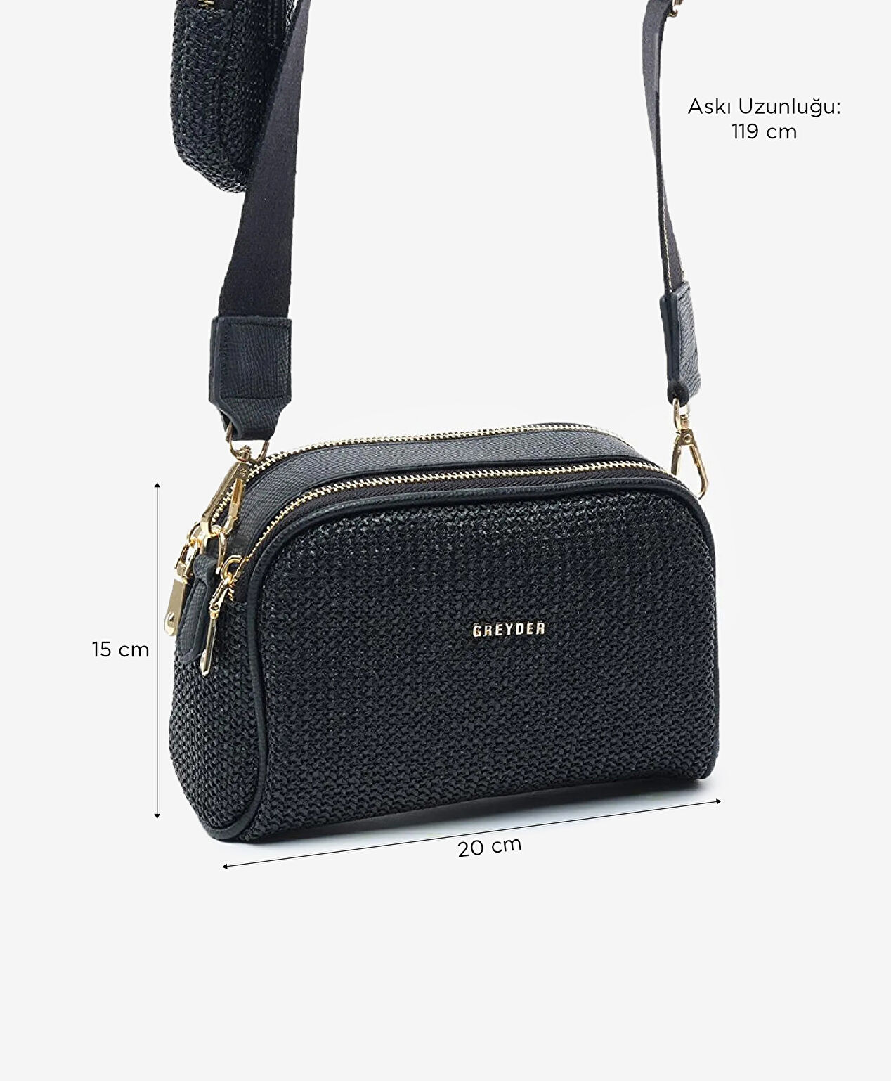 Kadın Siyah Çapraz Çanta - 2