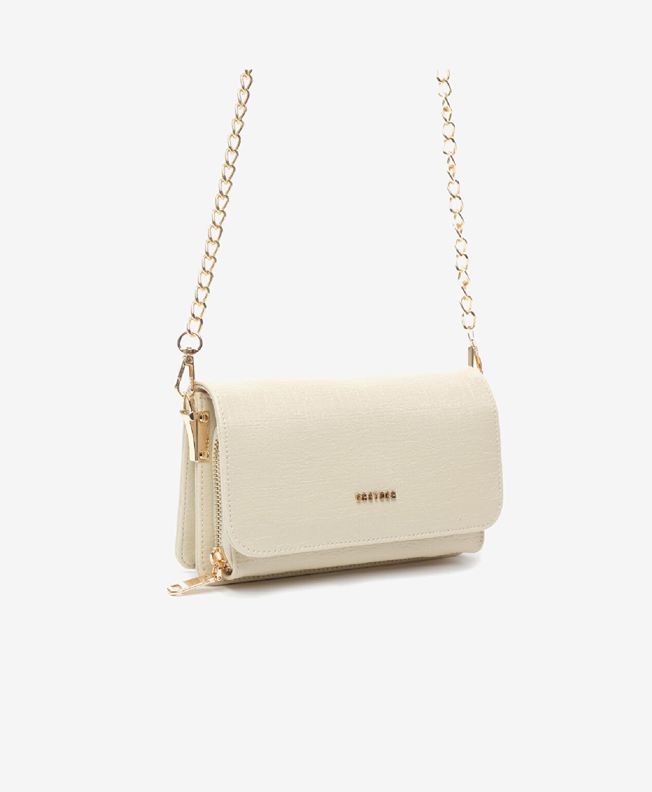 Kadın Krem Omuz Çantası - 2