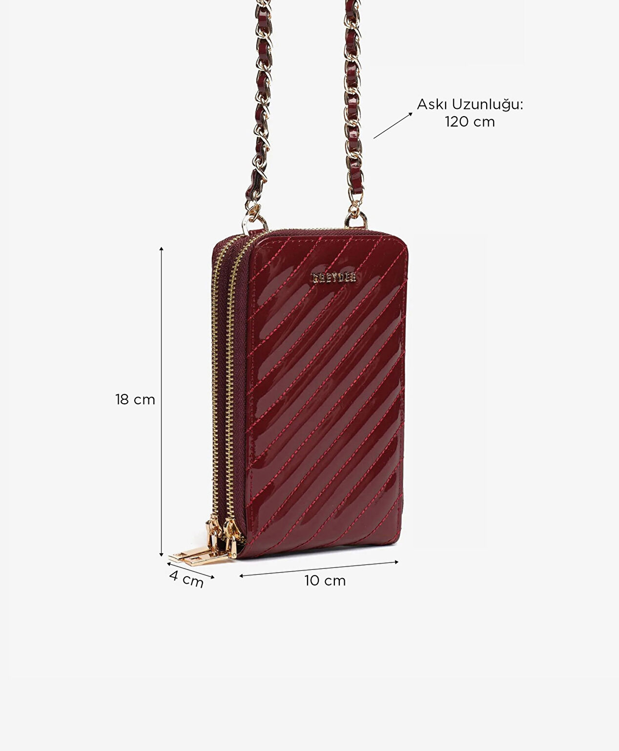 Kadın Bordo Omuz Çantası - 5
