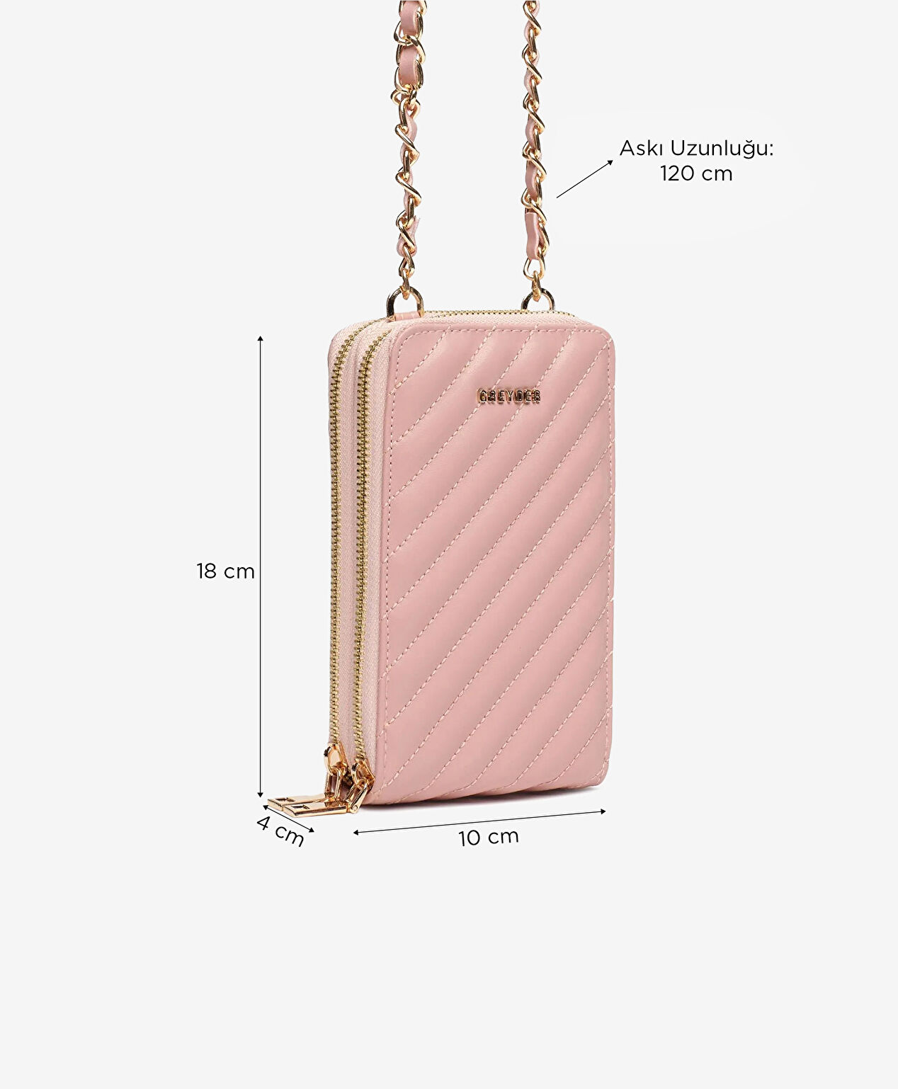 Kadın Pudra Omuz Çantası - 5