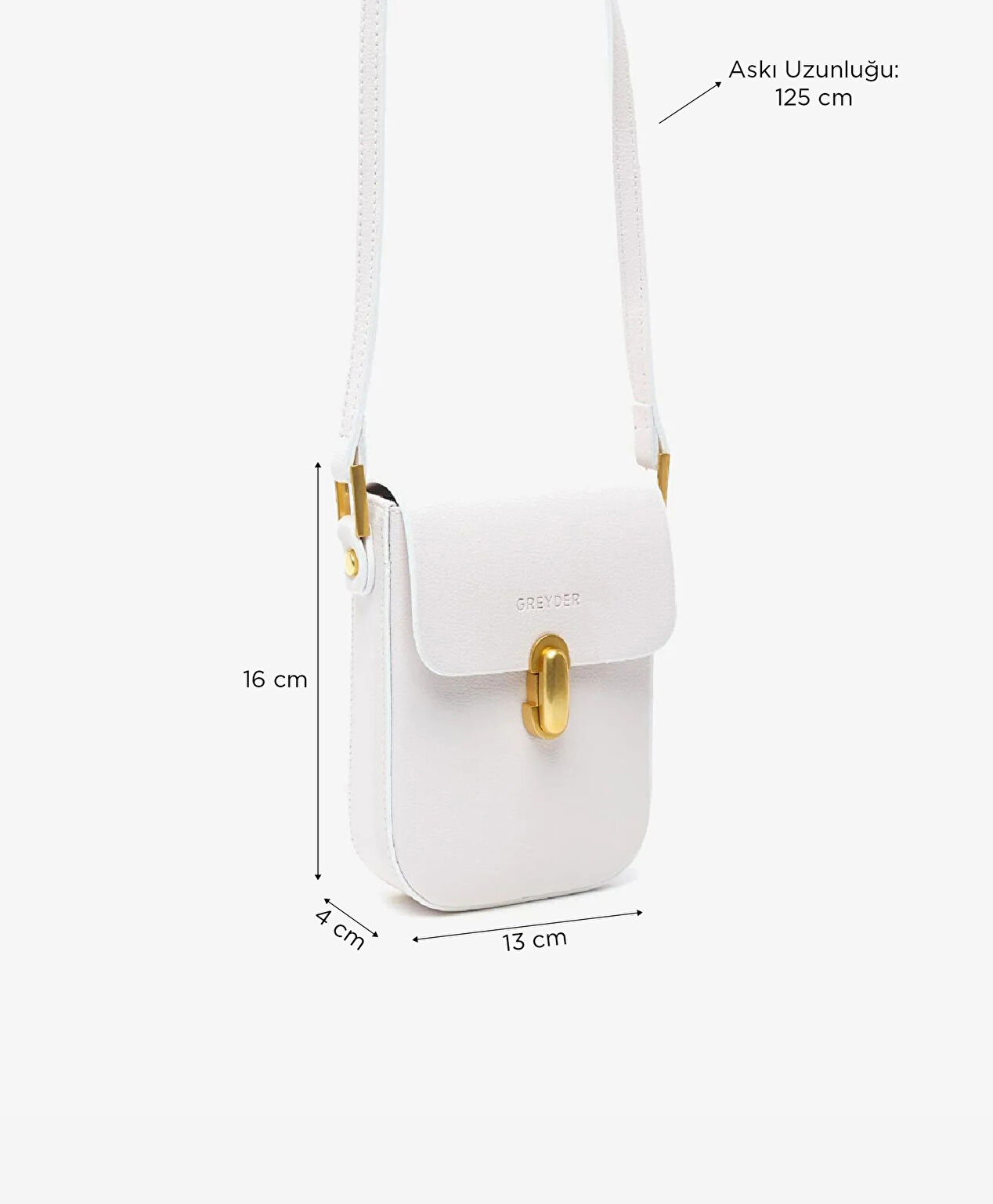Kadın Beyaz Çapraz Çanta - 2