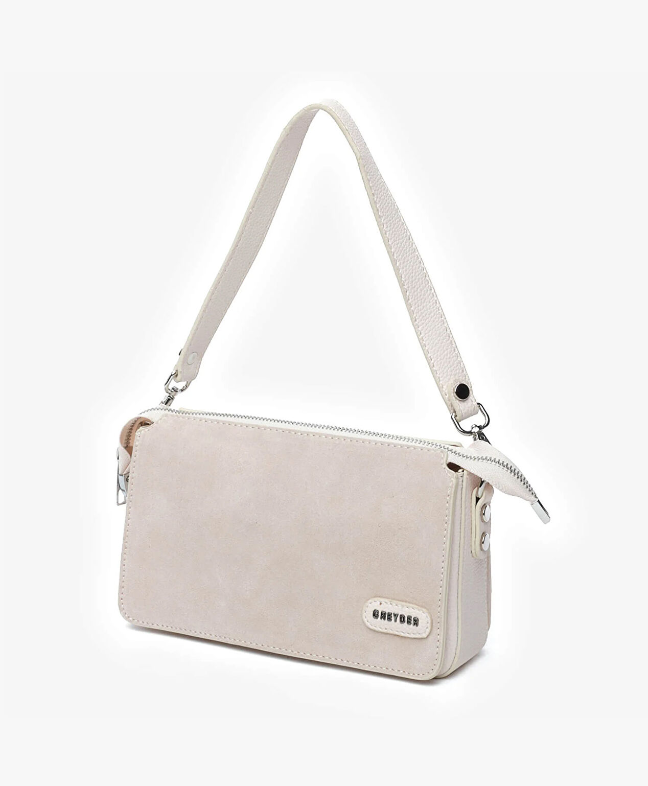 Kadın Krem Omuz Çantası - 2