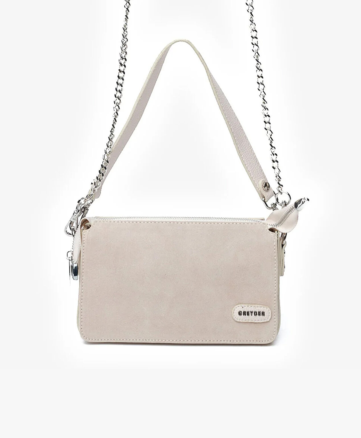 Kadın Krem Omuz Çantası - 3