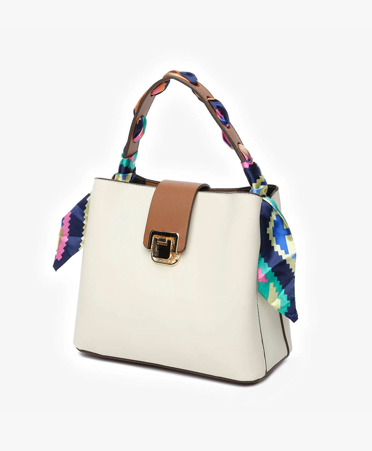 Kadın Krem Kol Çantası - 3