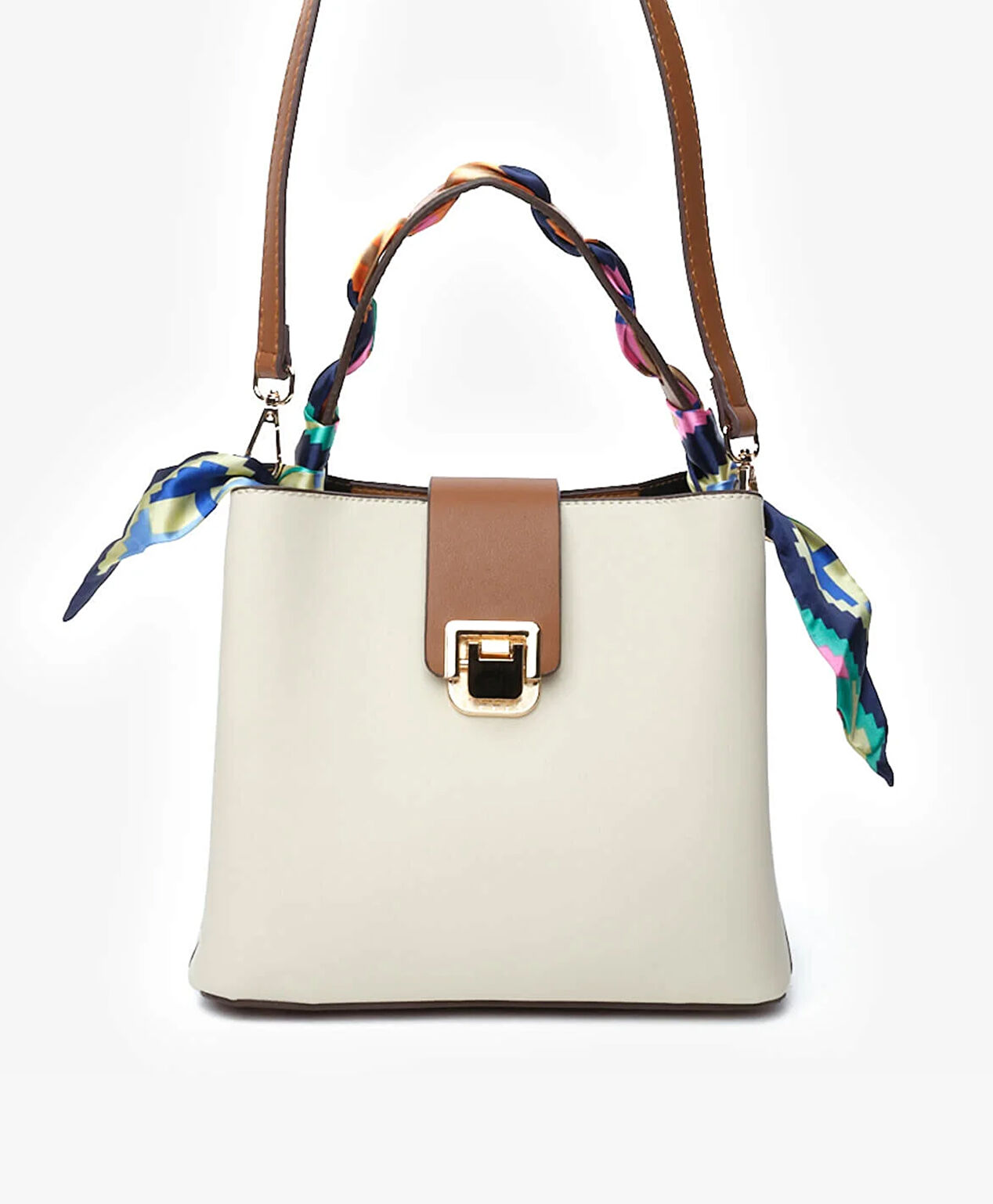 Kadın Krem Kol Çantası - 4