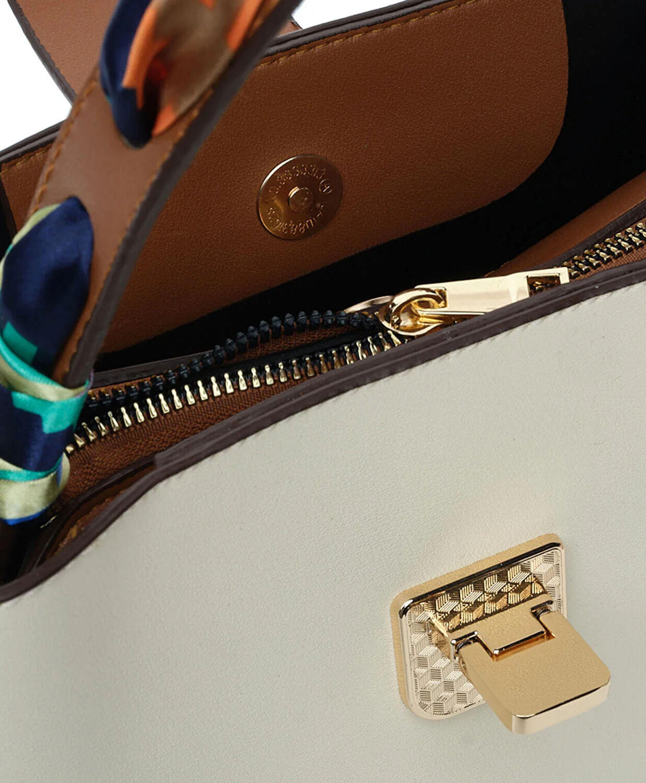 Kadın Krem Kol Çantası - 6