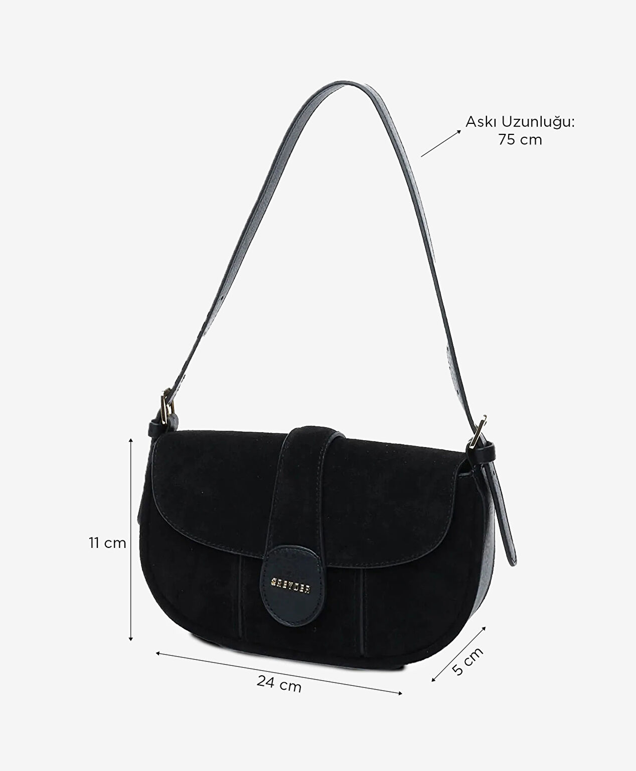Kadın Siyah Omuz Çantası - 6