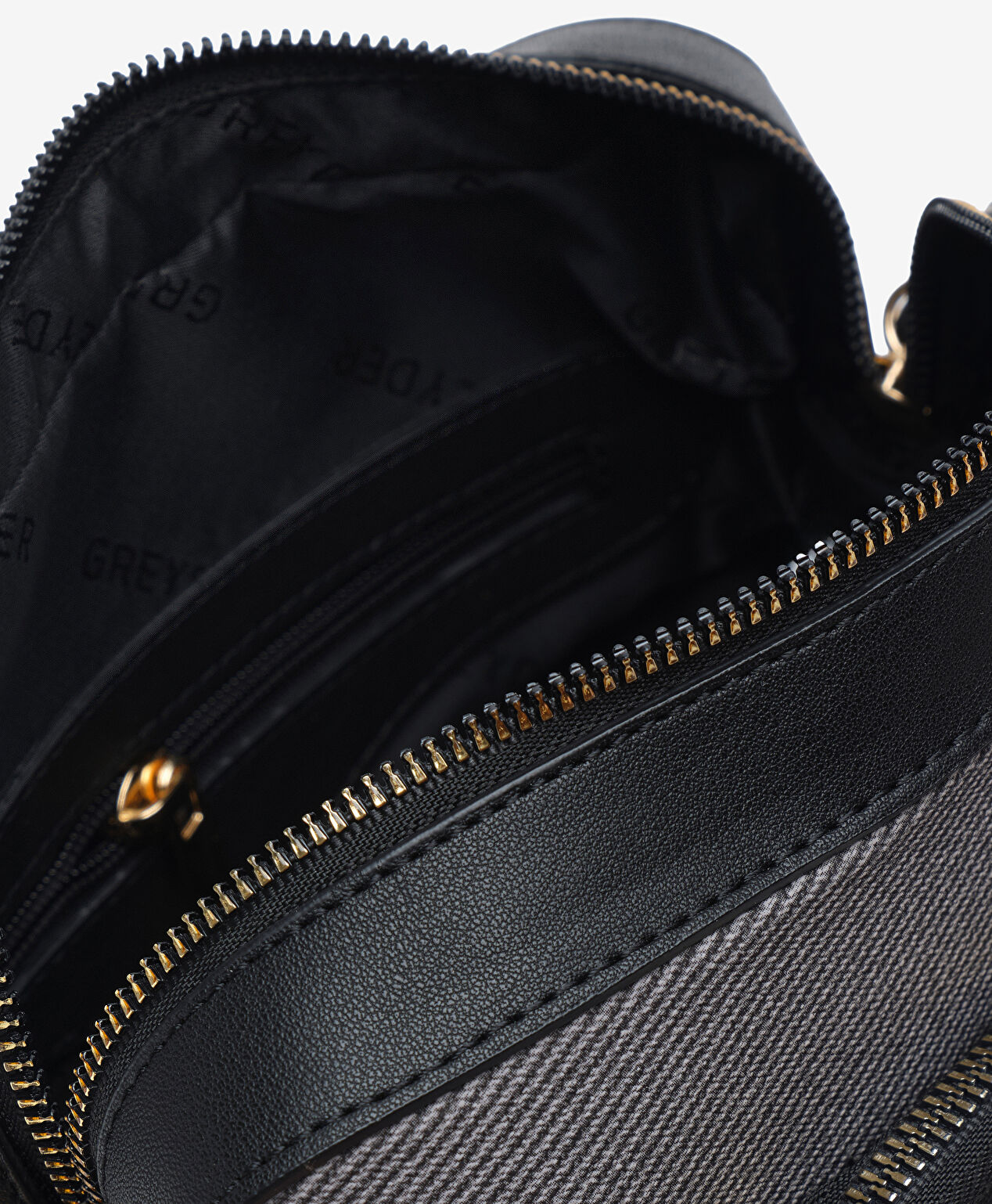 Kadın Siyah Gri Çapraz Çanta - 4