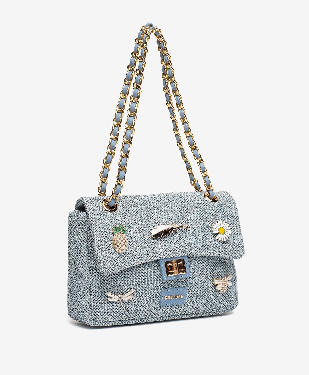 Kadın Mavi Omuz Çantası - 2