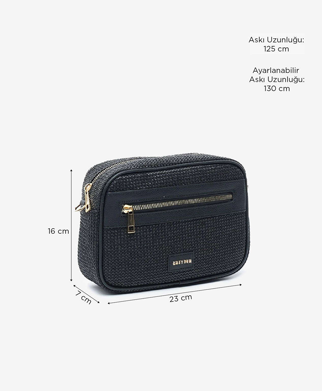 Kadın Siyah Omuz Çantası - 7