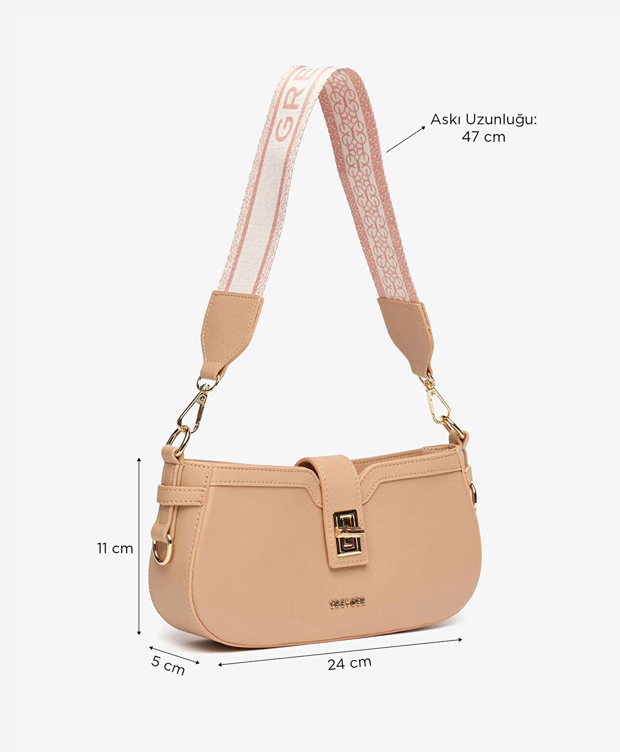 Kadın Kahverengi Omuz Çantası - 5