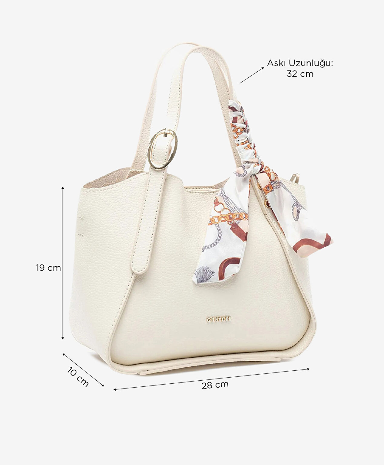 Kadın Ekru Kol Çantası - 2