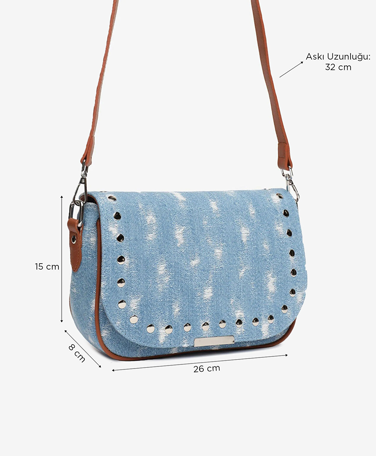 Kadın Mavi Omuz Çantası - 2