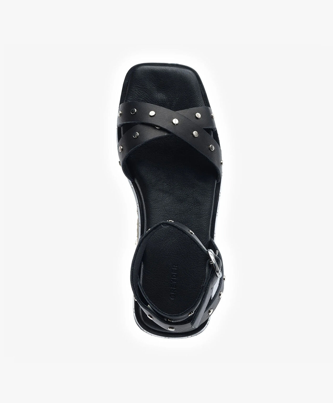 Kadın Siyah Hakiki Deri Sandalet - 4