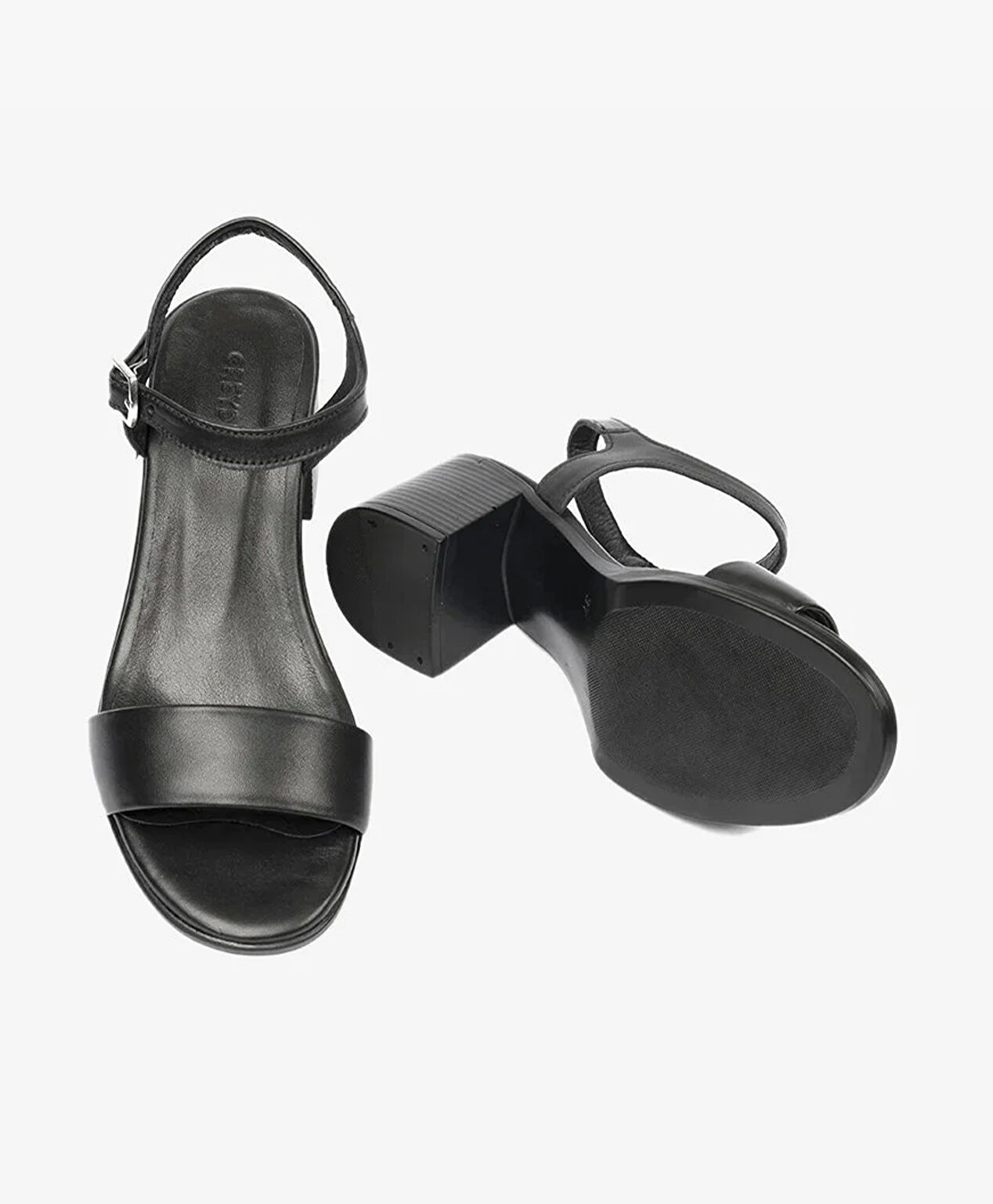 Kadın Siyah Hakiki Deri Sandalet - 6