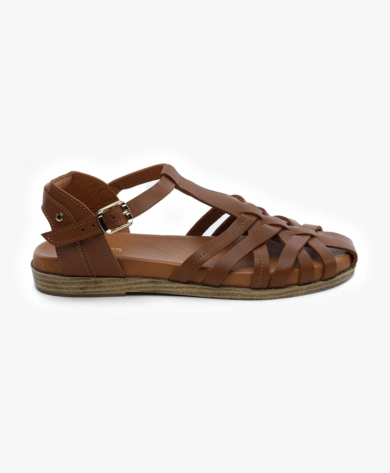 Kadın Taba Hakiki Deri Sandalet - 1