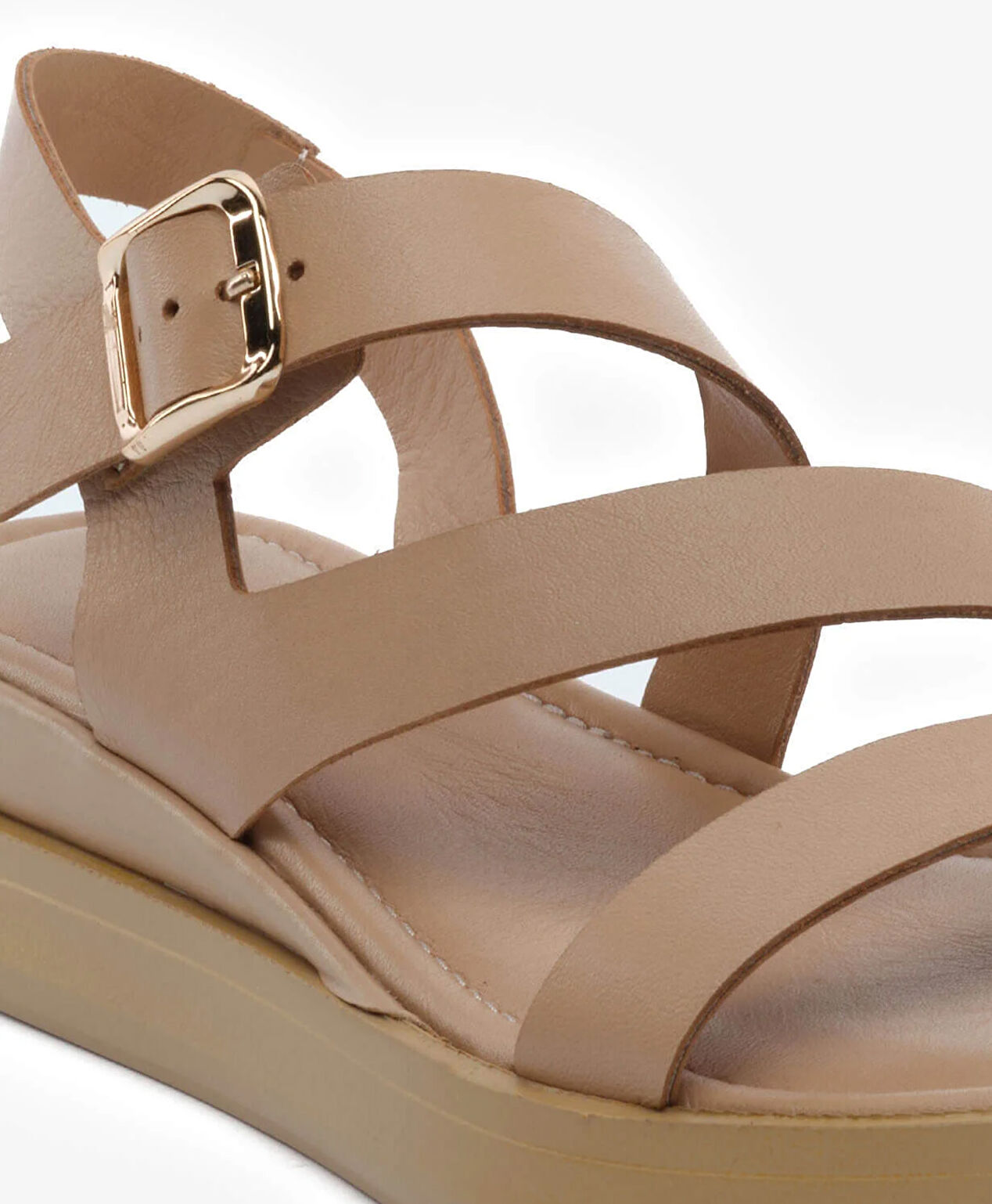 Kadın Vizon Hakiki Deri Sandalet - 5