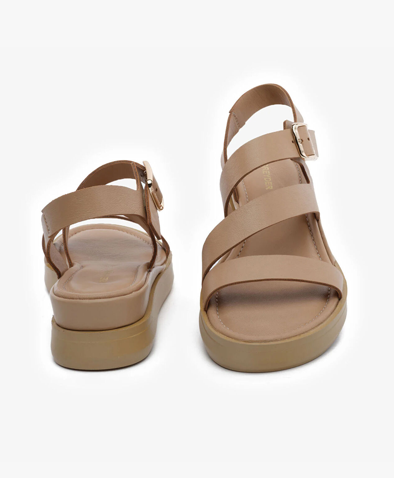 Kadın Vizon Hakiki Deri Sandalet - 7