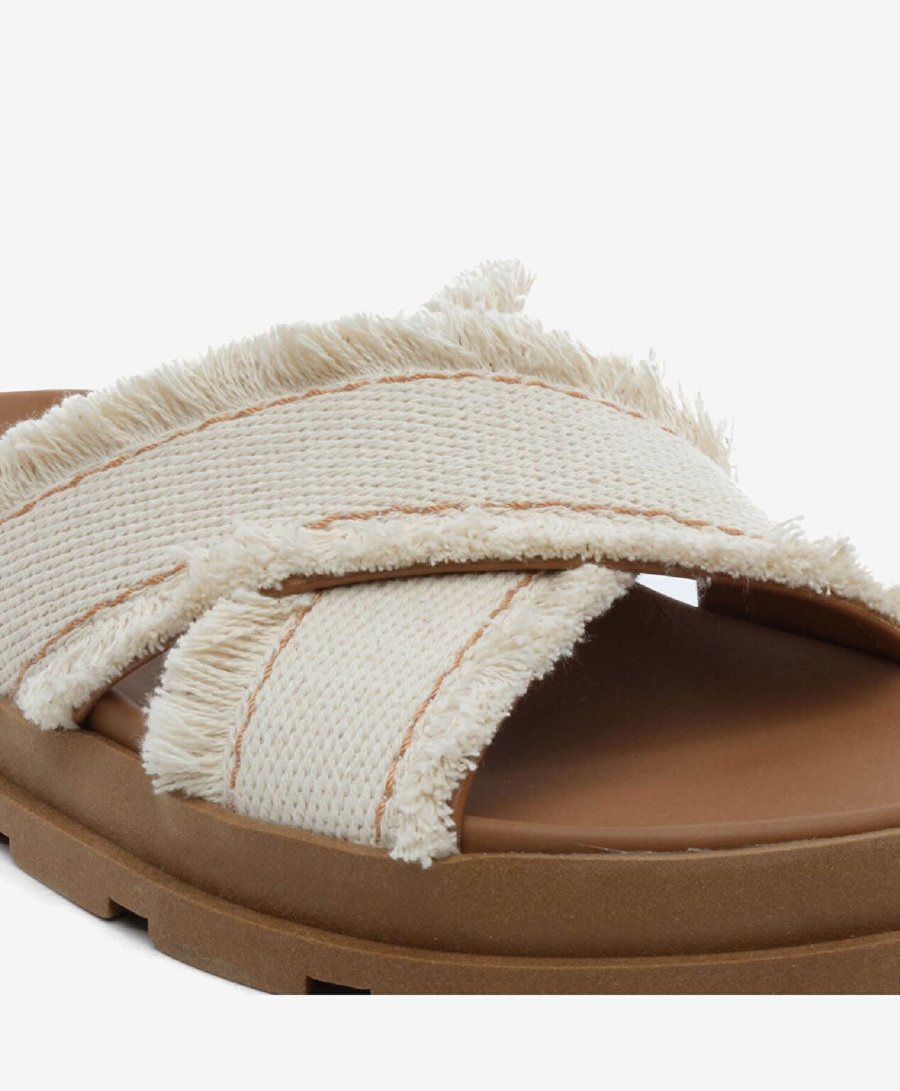 Kadın Ekru Taba Hakiki Deri Terlik - 5