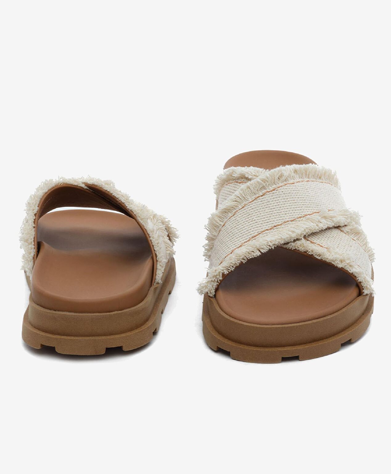 Kadın Ekru Taba Hakiki Deri Terlik - 7