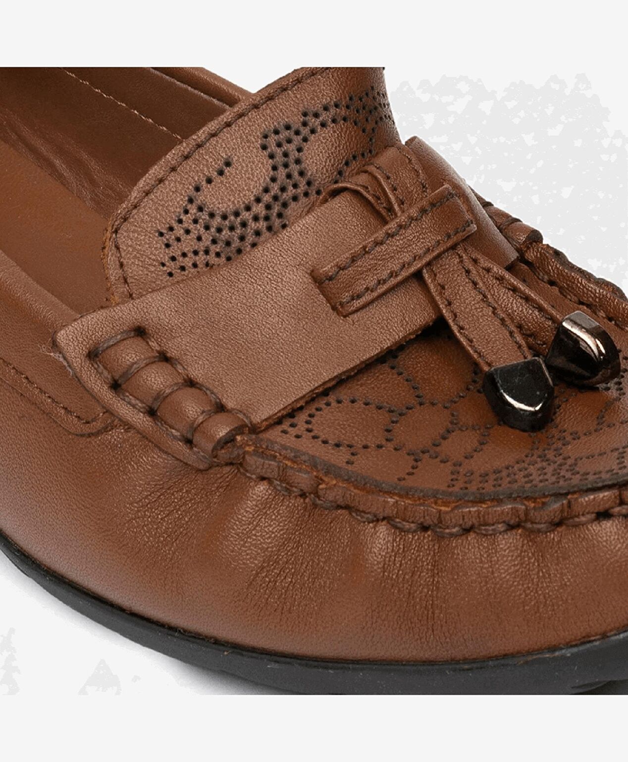 Kadın Taba Hakiki Deri Comfort Ayakkabı - 5