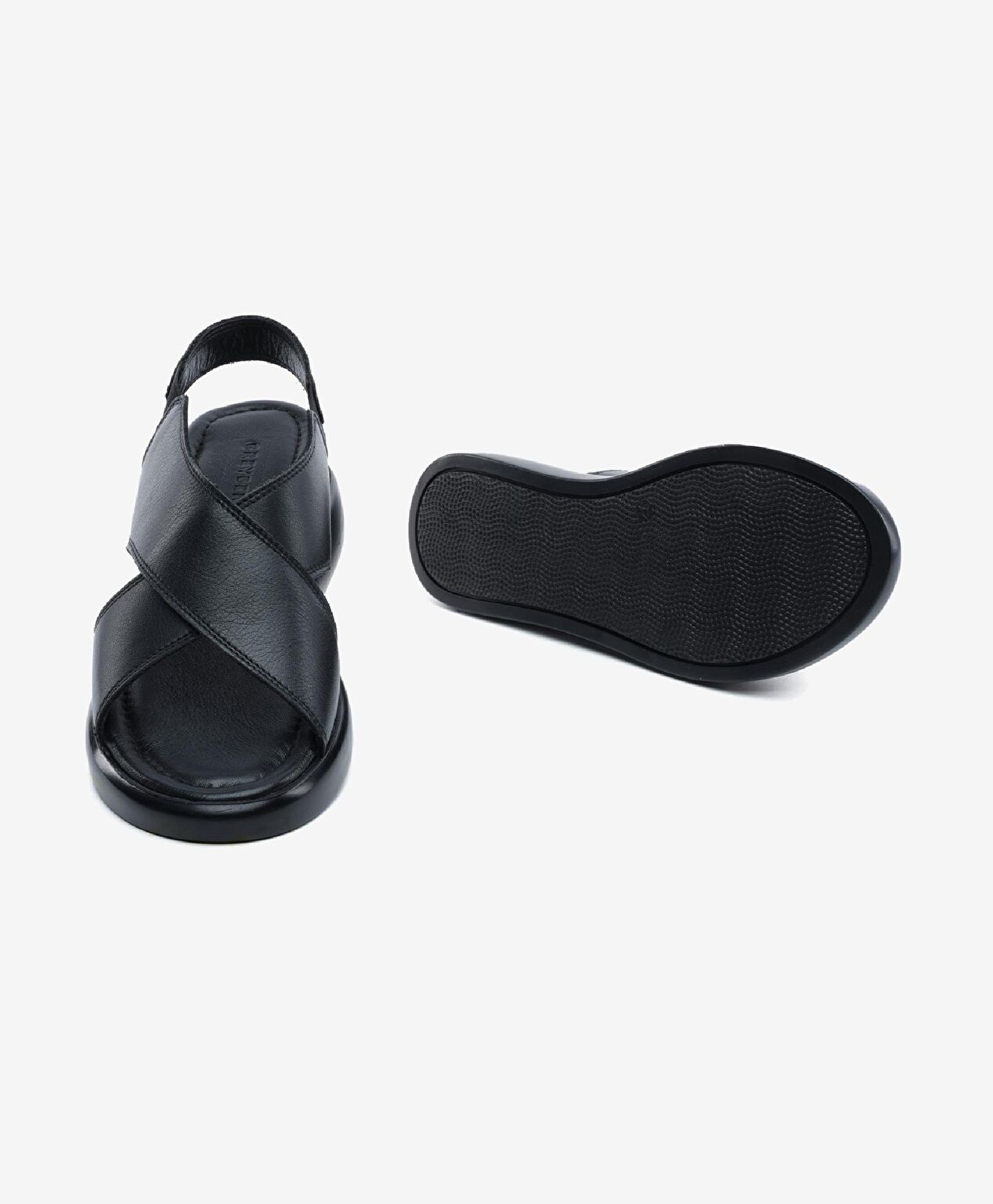 Kadın Siyah Hakiki Deri Comfort Sandalet - 6