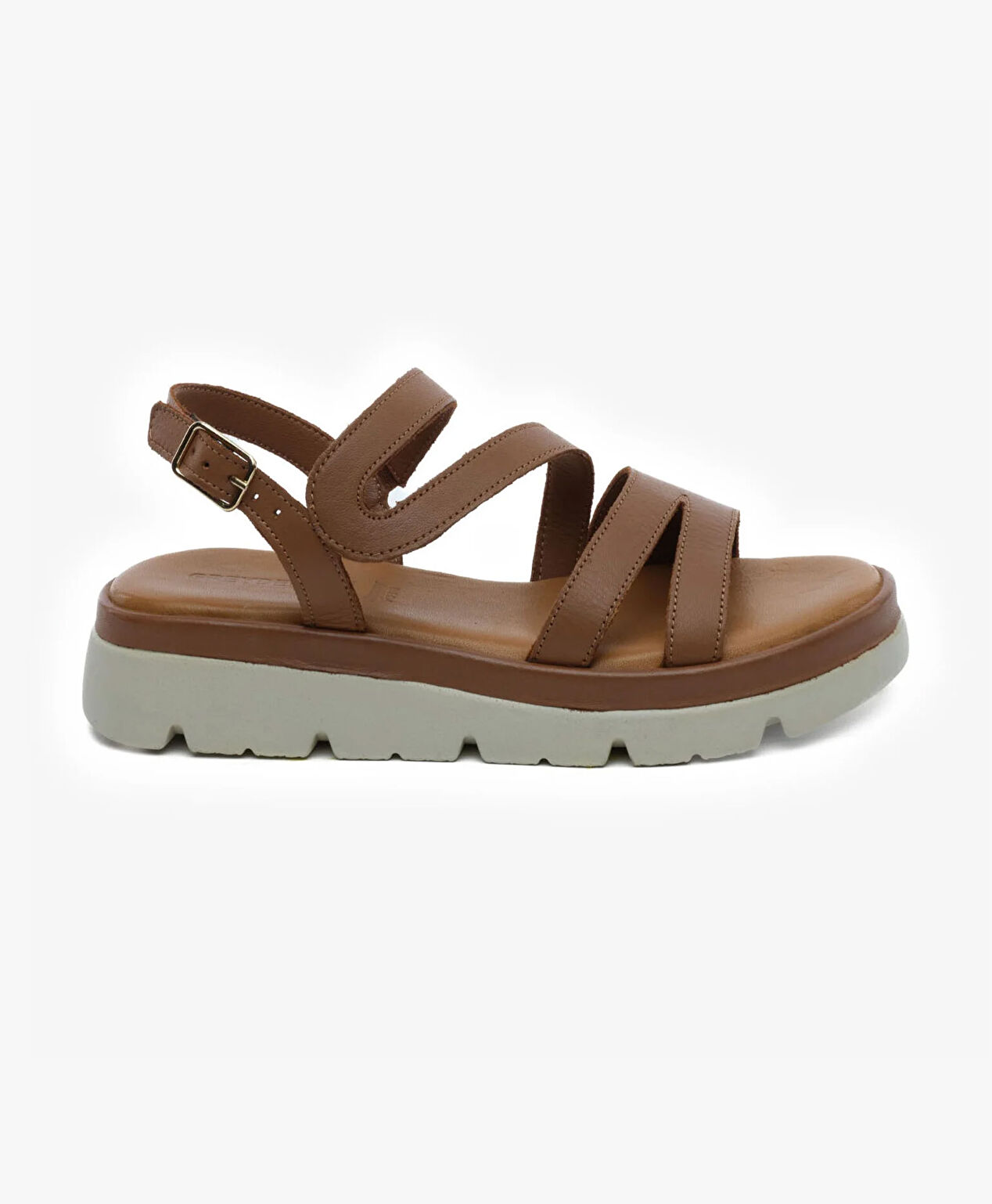 Kadın Taba Hakiki Deri Sandalet - 1