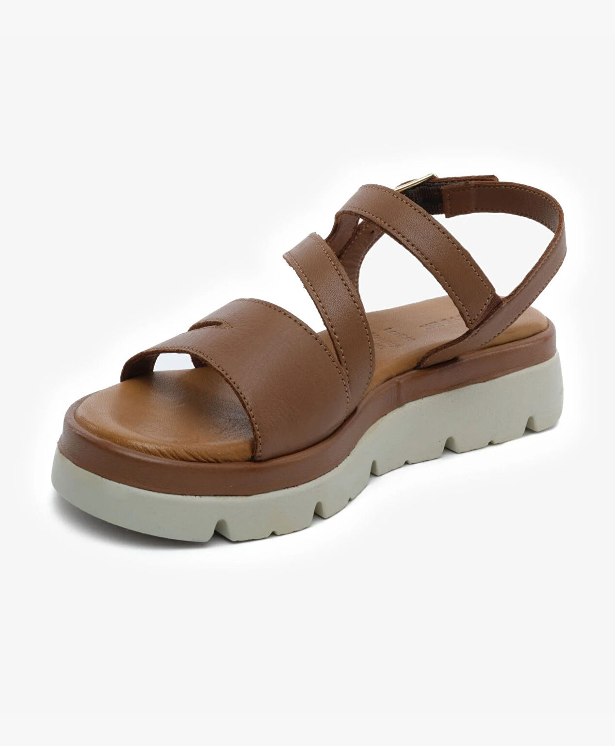 Kadın Taba Hakiki Deri Sandalet - 3