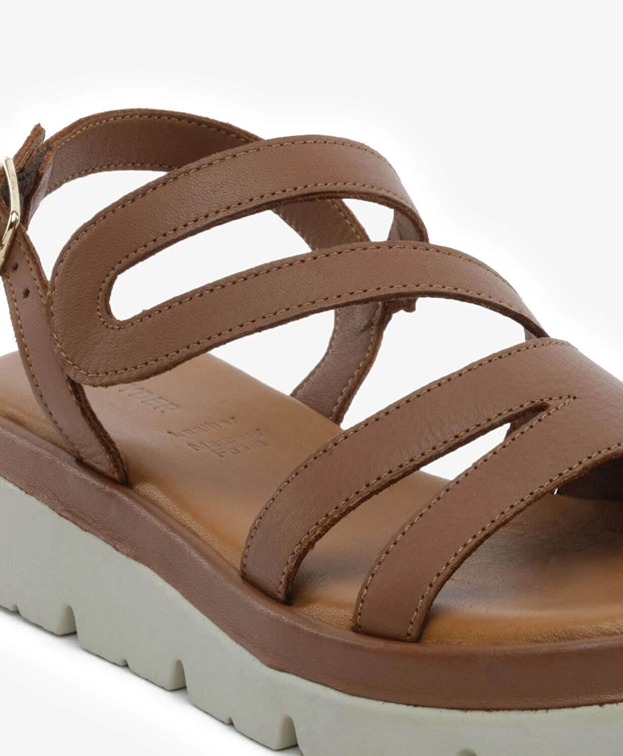 Kadın Taba Hakiki Deri Sandalet - 5
