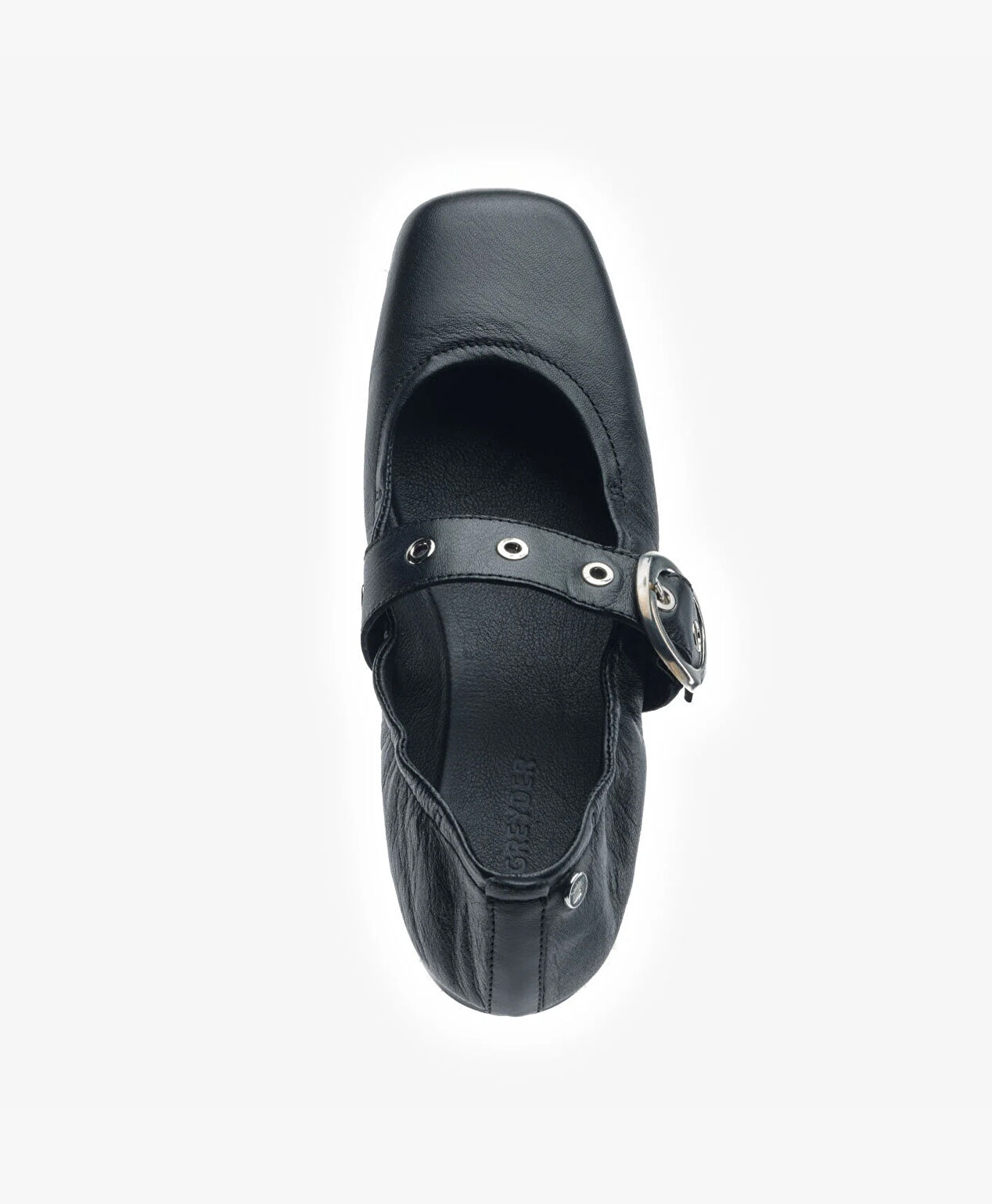 Kadın Siyah Hakiki Deri Babet - 4