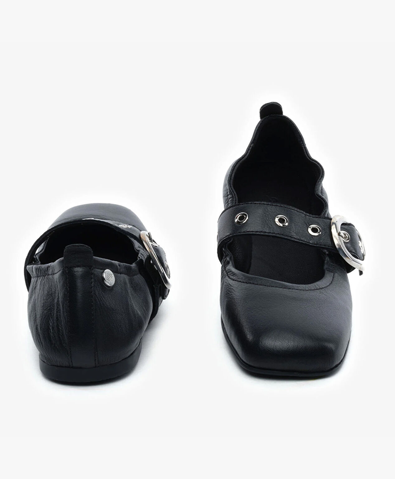 Kadın Siyah Hakiki Deri Babet - 7