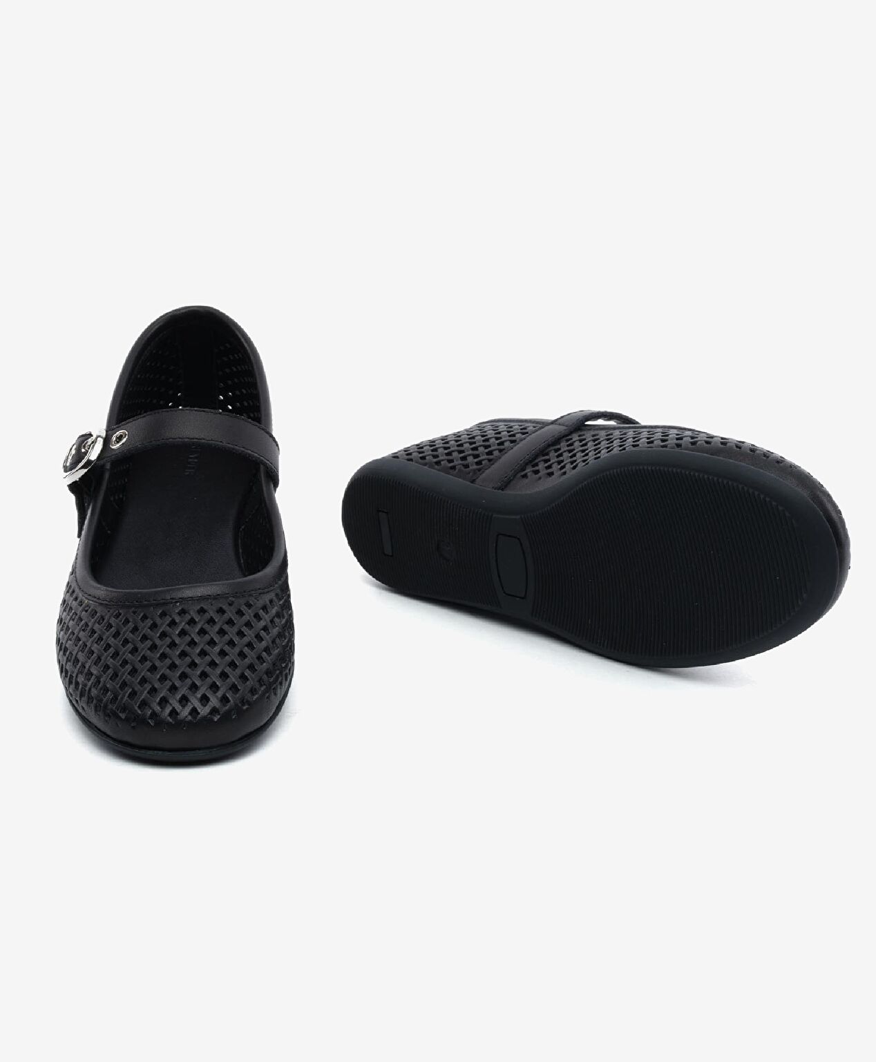 Kadın Siyah Hakiki Deri Babet - 6