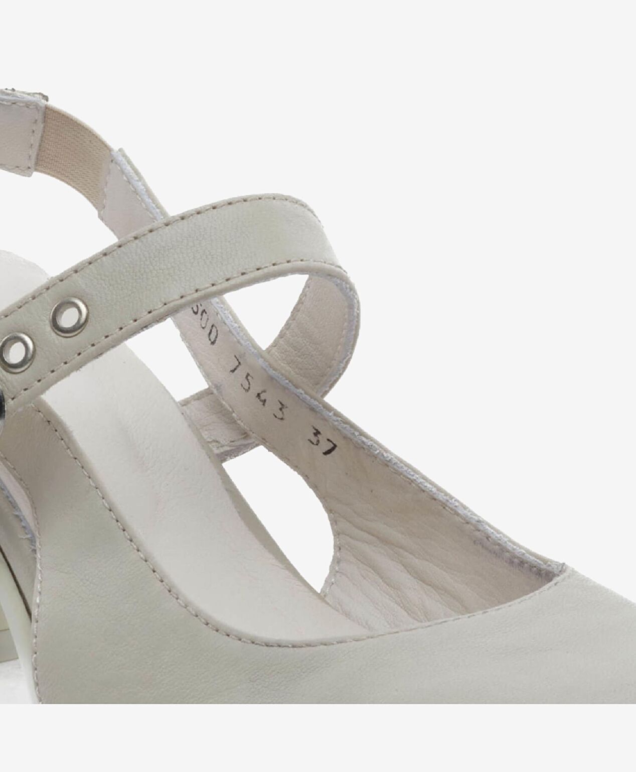 Kadın Bej Hakiki Deri Topuklu Klasik Ayakkabı - 5