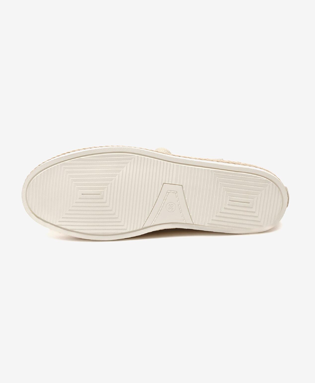 Kadın Kirli Beyaz Hakiki Deri Sneaker Ayakkabı - 6