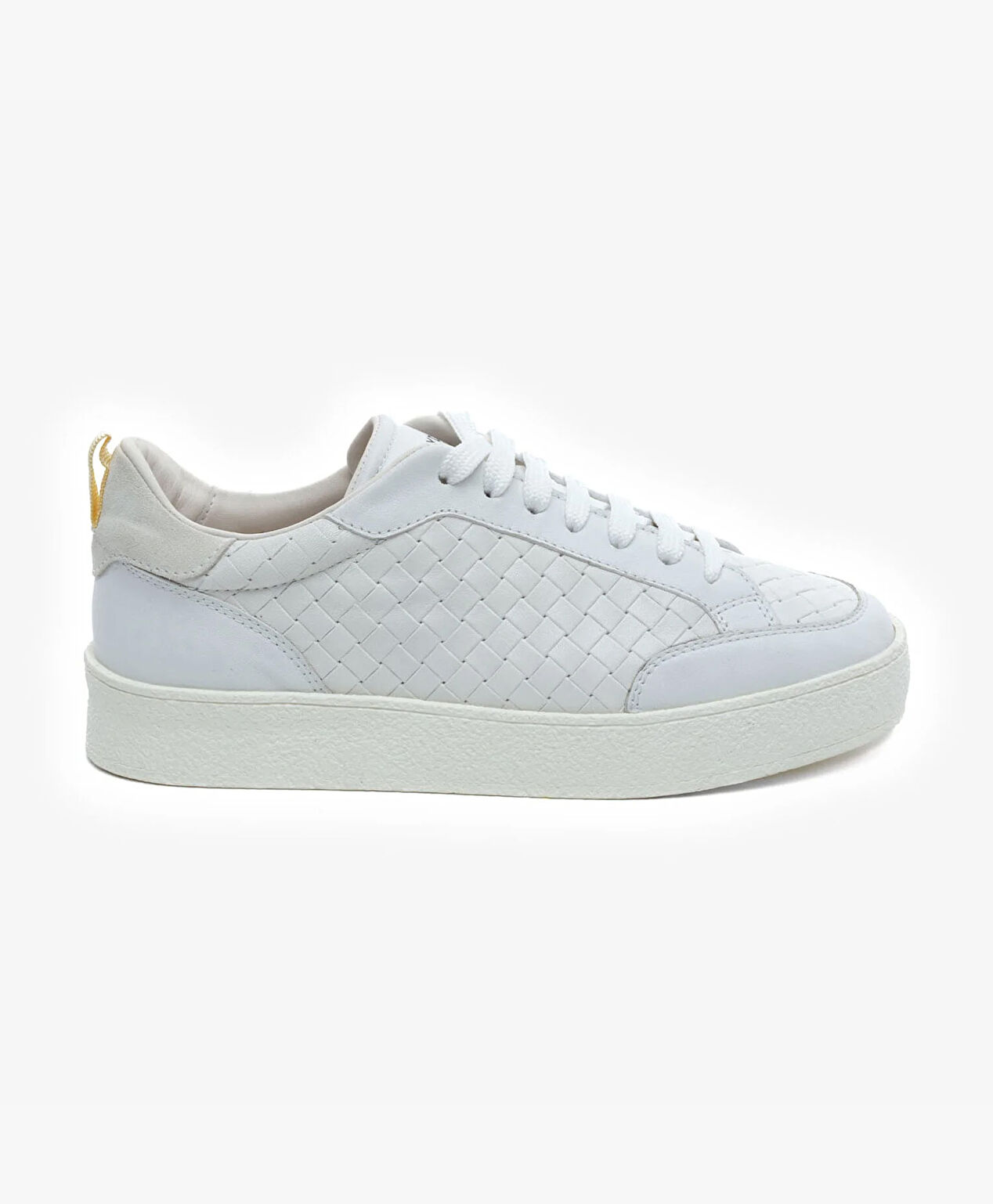 Kadın Beyaz Hakiki Deri Sneaker Ayakkabı - 1